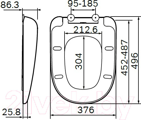 Изображение товара Сиденье для унитаза AM.PM Sensation C307851WH