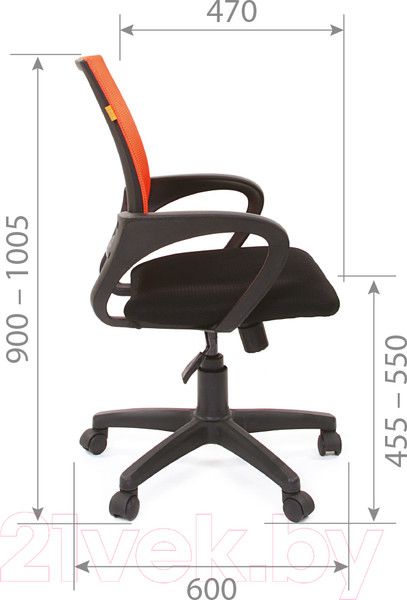 Изображение товара Кресло офисное Chairman 696 TW-01 (черный)