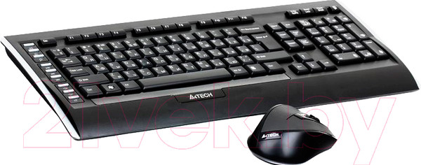 Изображение товара Комплект клавиатура и мышь A4Tech 9300F (черный)