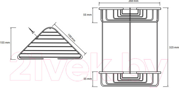 Изображение товара Полка для ванной Bemeta 102308132