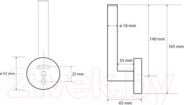 Изображение товара Держатель для туалетной бумаги Bemeta 104112030
