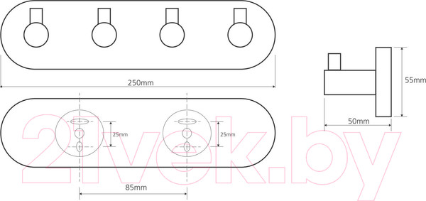 Изображение товара Крючок для ванной Bemeta Omega 104405212