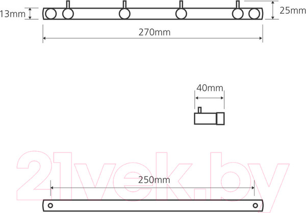 Изображение товара Крючок для ванной Bemeta 104606102