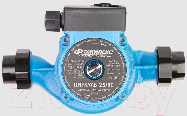 Изображение товара Циркуляционный насос Джилекс Циркуль 25/80 / 2580