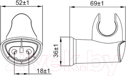 Изображение товара Душевой держатель IDDIS 030CP00I53
