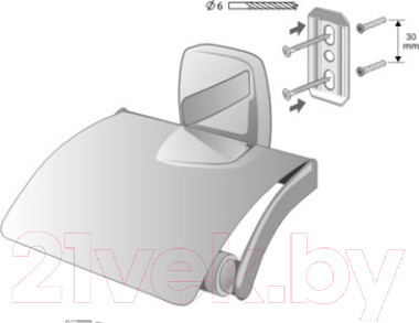 Изображение товара Держатель для туалетной бумаги Bisk 79705
