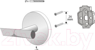 Изображение товара Держатель для туалетной бумаги Bisk 01424