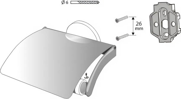 Изображение товара Держатель для туалетной бумаги Bisk 01425