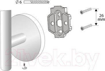 Изображение товара Держатель для туалетной бумаги Bisk 01436