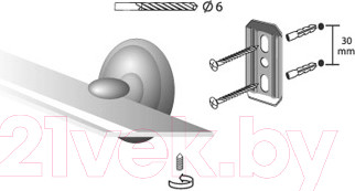 Изображение товара Полка для ванной Bisk 00401
