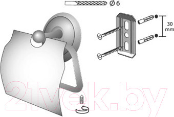 Изображение товара Держатель для туалетной бумаги Bisk 00403