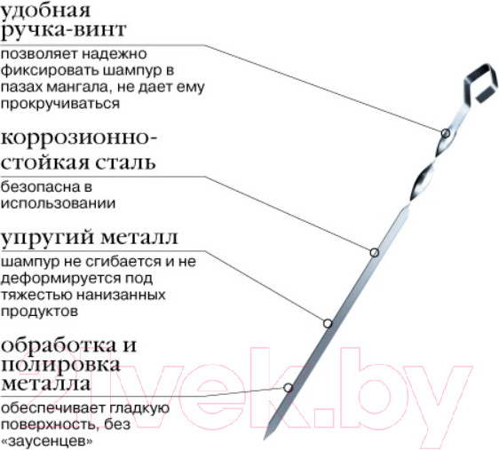 Изображение товара Набор шампуров Forester RZ-600SB