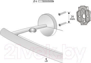 Изображение товара Полка для ванной Bisk 72076