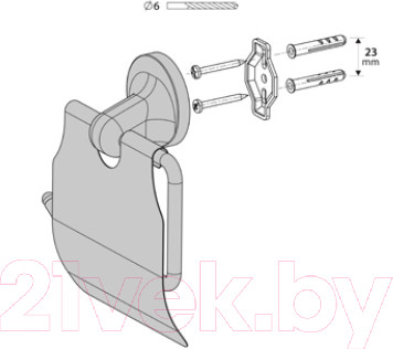 Изображение товара Держатель для туалетной бумаги Bisk 00221