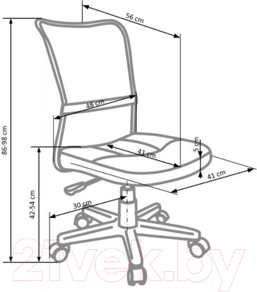 Изображение товара Кресло офисное Halmar Dingo (серый/черный)