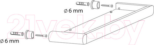 Изображение товара Полка для ванной Bisk 02985