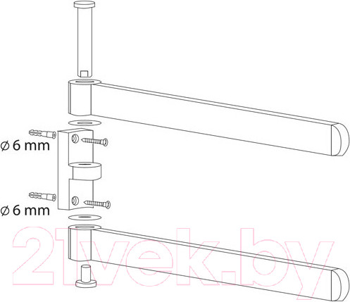Изображение товара Держатель для полотенца Bisk 02995