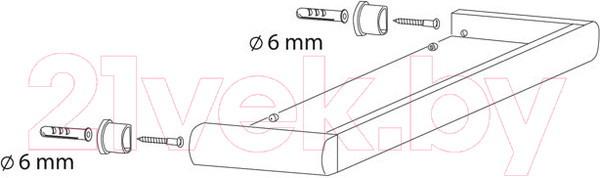 Изображение товара Полка для ванной Bisk 02957