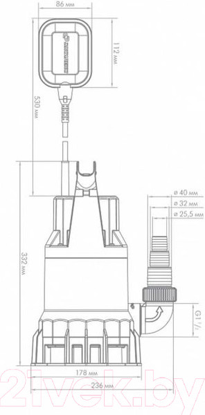 Изображение товара Фекальный насос Джилекс Фекальник 230/8 / 5401