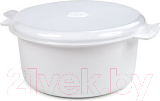 Изображение товара Кастрюля для СВЧ Berossi Экспресс ИК 08601000 (снежно-белый)