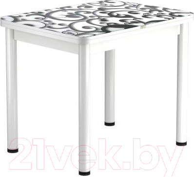 Изображение товара Обеденный стол Васанти Плюс ПРФ 80x60/120 РШ/ОБ (белый/122)