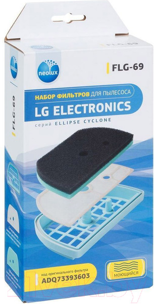 Изображение товара Комплект фильтров для пылесоса Neolux FLG-69