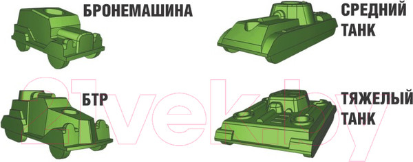 Изображение товара Настольная игра Десятое королевство Танковый бой / 00994