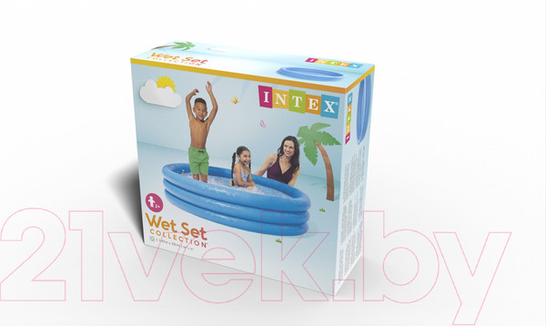 Изображение товара Надувной бассейн Intex Crystal Blue / 58426 (147x33)
