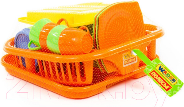 Изображение товара Набор игрушечной посуды Полесье Алиса с сушилкой, подносом и лотком на 4 персоны / 40718