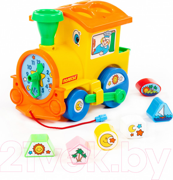 Изображение товара Сортер Полесье Занимательный паровоз / 6189 (в сеточке)