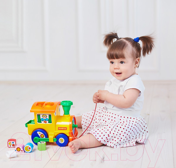 Изображение товара Сортер Полесье Занимательный паровоз / 6189 (в сеточке)