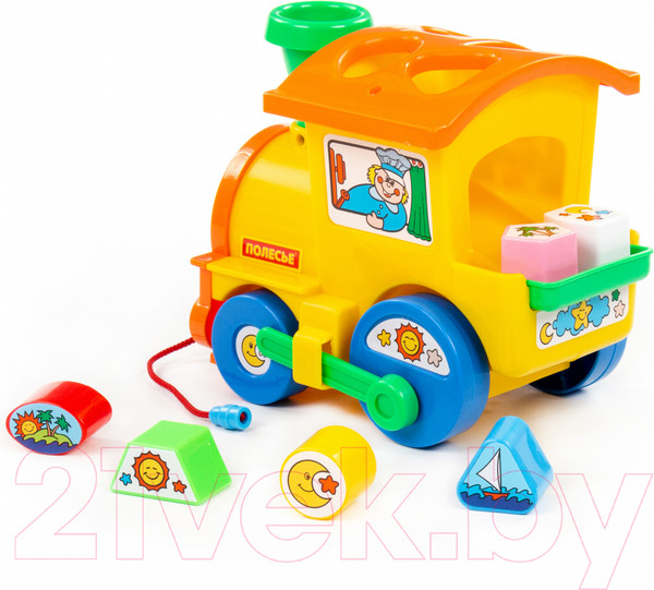 Изображение товара Сортер Полесье Занимательный паровоз / 6189 (в сеточке)