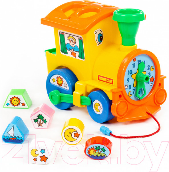 Изображение товара Сортер Полесье Занимательный паровоз / 6189 (в сеточке)