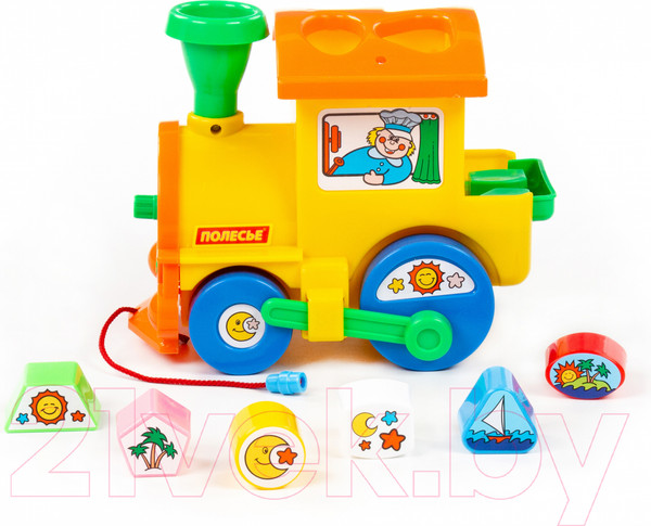 Изображение товара Сортер Полесье Занимательный паровоз / 6189 (в сеточке)