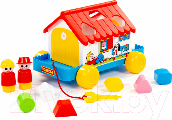 Изображение товара Сортер Полесье Игровой дом / 6202 (в сеточке)