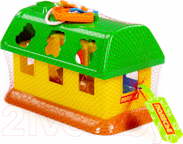 Изображение товара Сортер Полесье Домик для зверей / 9166 (в сеточке)