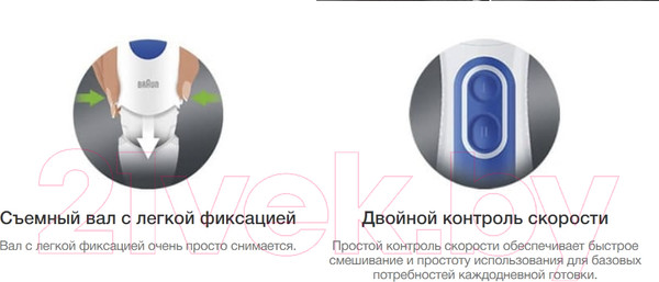 Изображение товара Блендер погружной Braun MultiQuick 3 MQ3020WH Pasta