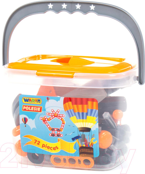 Изображение товара Набор инструментов игрушечный Полесье №1 / 47151 (72эл, в ведерке)
