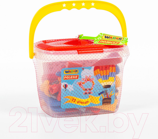 Изображение товара Набор инструментов игрушечный Полесье №1 / 47151 (72эл, в ведерке)