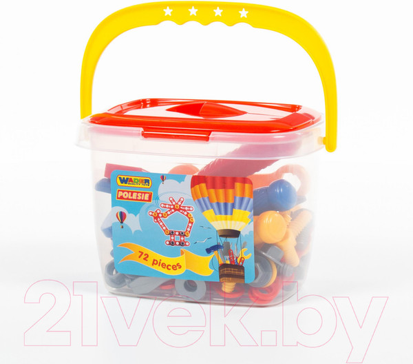 Изображение товара Набор инструментов игрушечный Полесье №1 / 47151 (72эл, в ведерке)