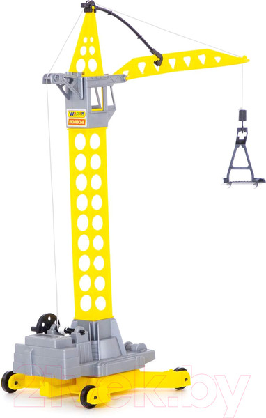 Изображение товара Кран игрушечный Полесье Агат на колесиках малый / 56429 (в пакете)