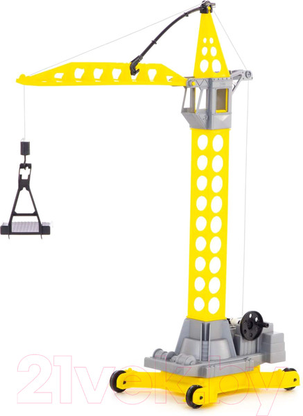 Изображение товара Кран игрушечный Полесье Агат на колесиках малый / 56429 (в пакете)