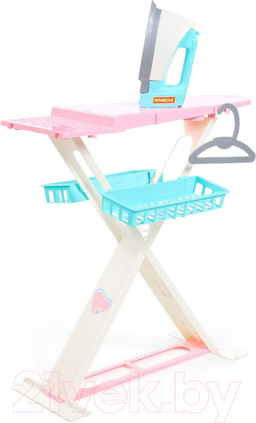 Изображение товара Набор хозяйственный игрушечный Полесье Утюжок 2x1 / 43467 (в коробке)