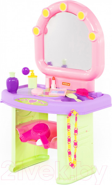 Изображение товара Туалетный столик игрушечный Полесье Салон красоты / 53039 (в пакете)