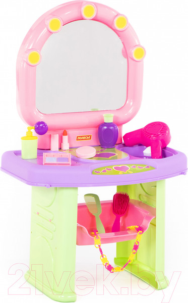 Изображение товара Туалетный столик игрушечный Полесье Салон красоты / 53039 (в пакете)