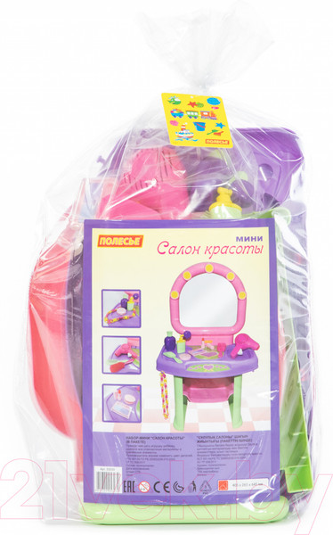 Изображение товара Туалетный столик игрушечный Полесье Салон красоты / 53039 (в пакете)