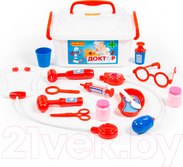 Изображение товара Набор доктора детский Полесье Доктор №2 / 53619 (в контейнере)