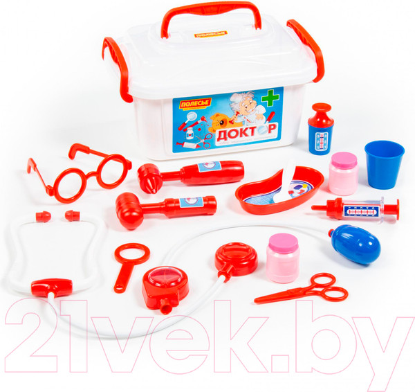 Изображение товара Набор доктора детский Полесье Доктор №2 / 53619 (в контейнере)