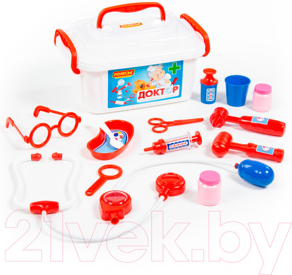 Изображение товара Набор доктора детский Полесье Доктор №2 / 53619 (в контейнере)