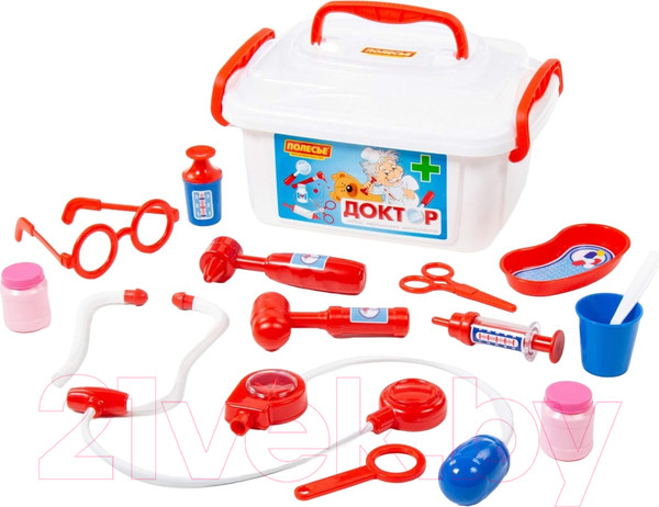 Изображение товара Набор доктора детский Полесье Доктор №2 / 53619 (в контейнере)